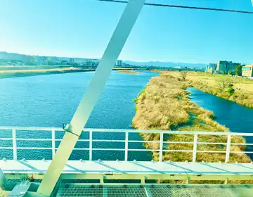 鉄道探偵2023～2024「車窓から見た多摩川の景観」の写真