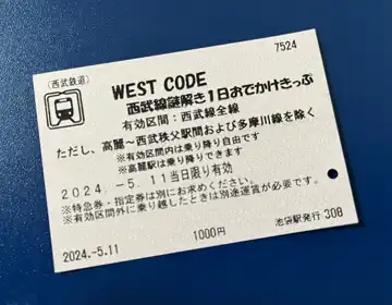 WESTCODE2024「一日乗車券」の写真