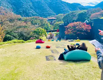 星追う探偵と月夜の奇跡「芝生の坂道」の写真