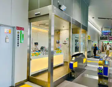 ナゾ解きした町電車旅2025「改札窓口」の写真
